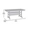 Flash Furniture Abraham Indoor/Outdoor 72-in Rectangle Recycled HDPE Adirondack Dining Table for 6 in Gray LE-HMP-158-01-GRY-GG - alternate 4